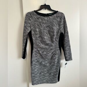 Lauren Ralph Lauren Monochrome Long Sleeve Dress